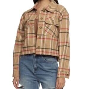 Wilfred free size medium cropped woman’s plaid-jacket